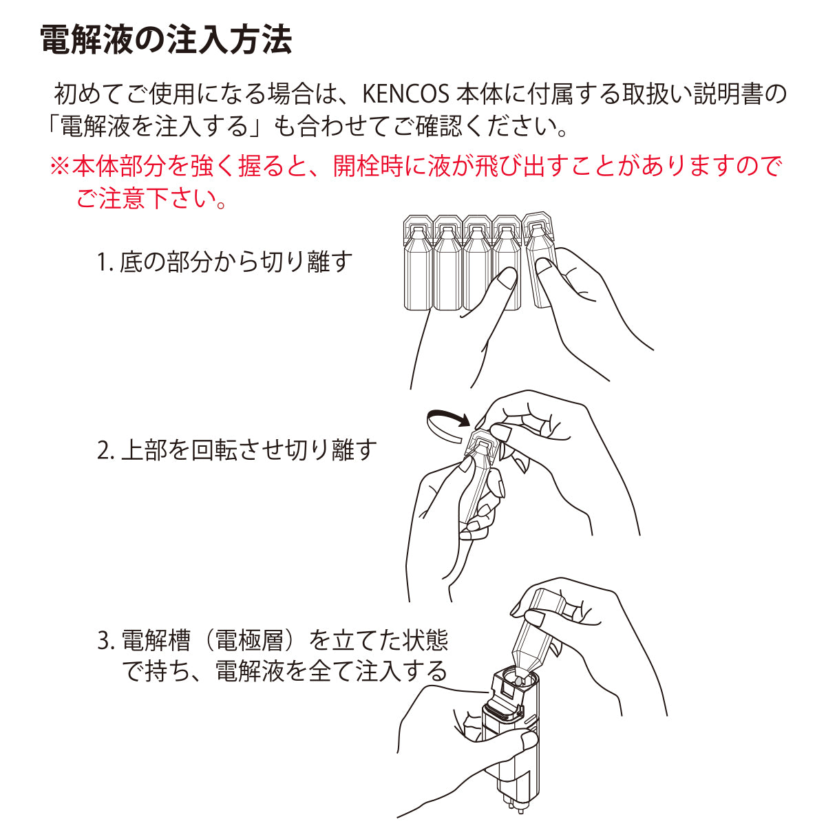 KENCOS専用電解液(使い切りタイプ)
